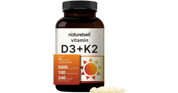 NatureBell Vitamin D3 K2 MK7 With Virgin Coconut Oil 240