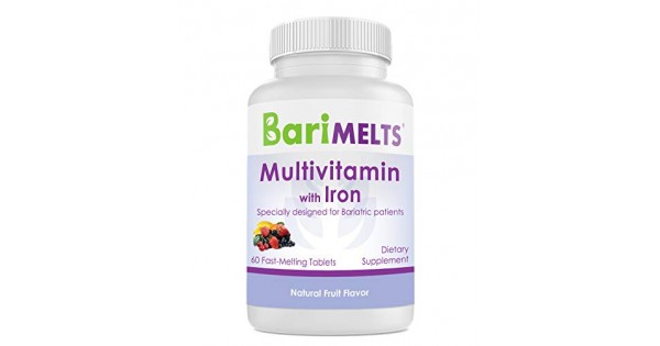 BariMelts Multivitamin with Iron - Fast Melting Bariatric ...