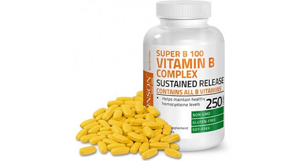 Bronson Vitamin B 100 Complex High Potency Sustained Release ...