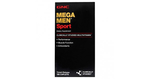 GNC Mega Men Sport Daily Multivitamin For Performance, Muscle ...