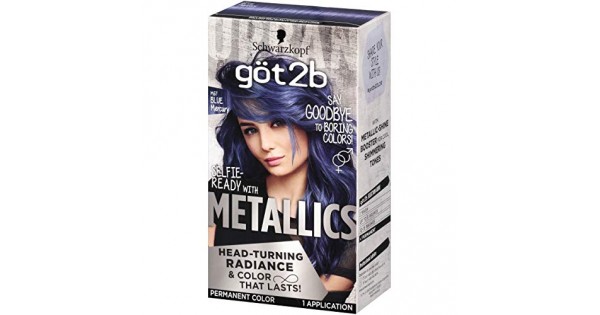 h2>8. Got2b Metallic Permanent Hair Color, M67 Blue Mercury - wide 4
