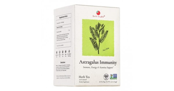 Health King Astragalus Immunity Herb Tea Teabags 20 Count