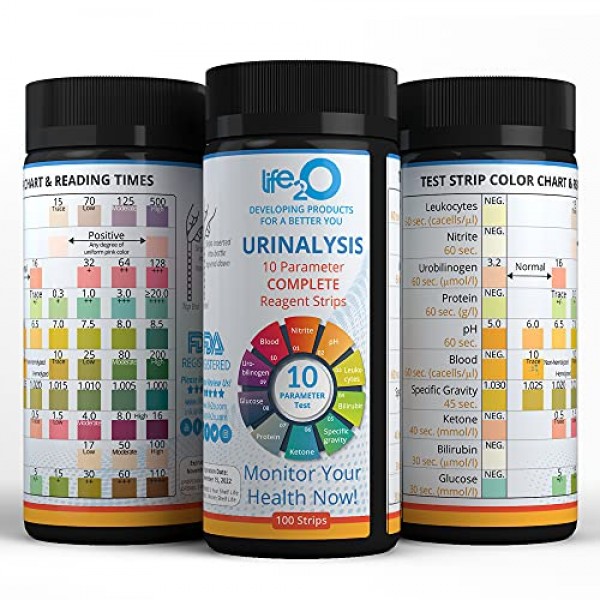 Complete 10 In 1 Urine Test Strips 100ct Urinalysis Dip Stick 1257