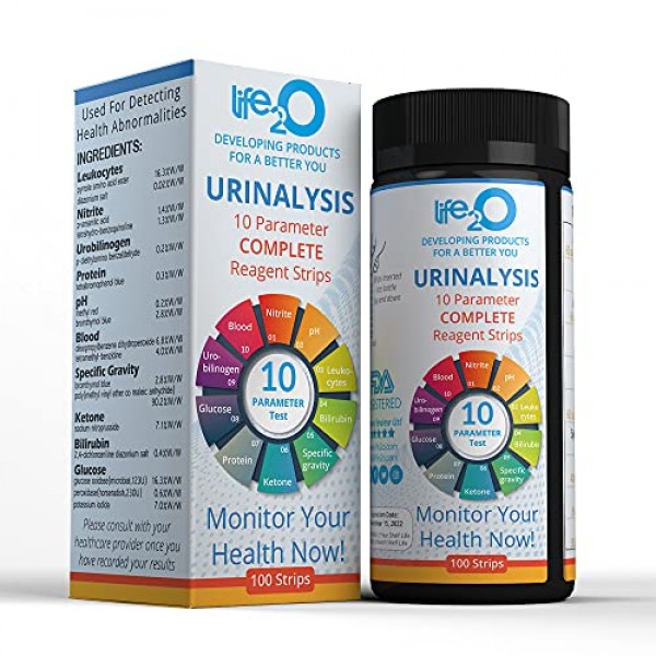 Complete 10 In 1 Urine Test Strips 100ct Urinalysis Dip Stick 0773