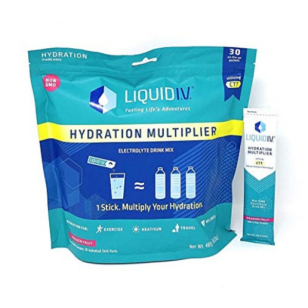 Liquid I.V. Hydration Multiplier 30 Stick, 16.93 Ounce By ...