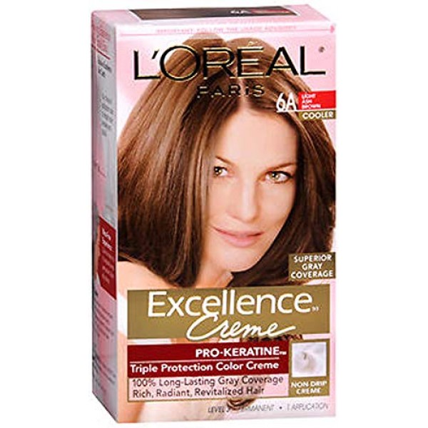 LOreal Paris Excellence Creme Haircolor, Light Ash Brown ...