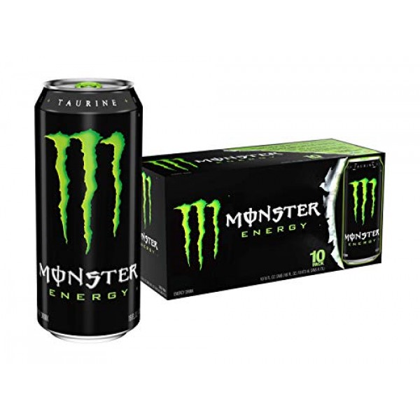 Monster Energy Drink, Green, Original, 16 Fl Oz Pack of 20 ...