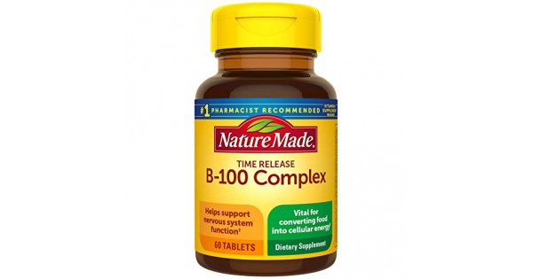 Nature Made B-100 Complex Time Release Tablets, 60 Count ...