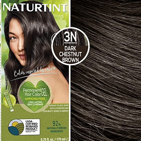 Naturtint Permanent Hair Color 3N Dark Chestnut Brown Pack ...