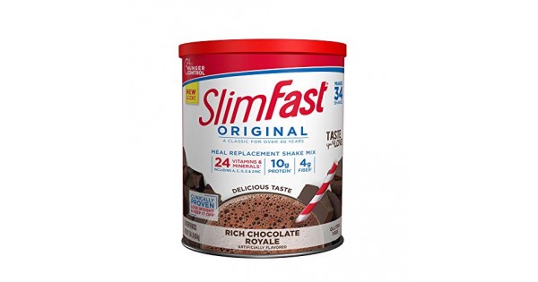 SlimFast Original Rich Chocolate Royale Meal Replacement ...