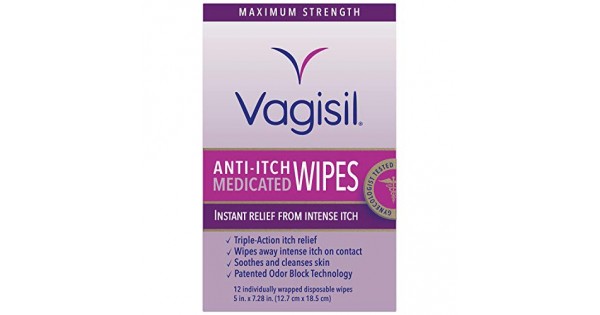 Vagisil Anti Itch Medicated Wipes Maximum Strength Ea