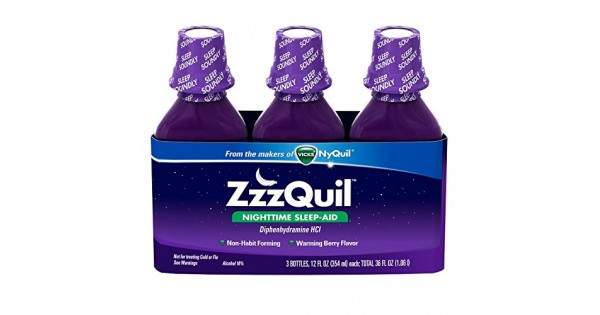 ZzzQuil Nighttime Sleep-Aid - Berry Flavor - 12 fl. oz