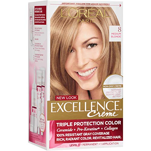 Exc H/C Med Bld #8 R Size 1ct LOreal Excellence Creme Hair ...